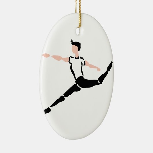 MALE DANCER KERAMIK ORNAMENT (Rechts)