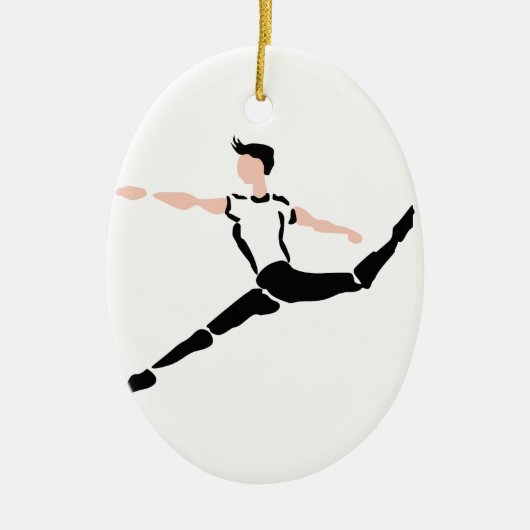 MALE DANCER KERAMIK ORNAMENT (Vorne)