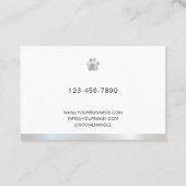 Male Dog Walker, Trainer, Obedience, Agility Visitenkarte (Rückseite)