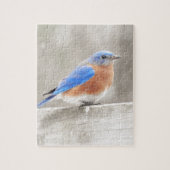 Male Eastern Bluebird Puzzle (Vertikal)