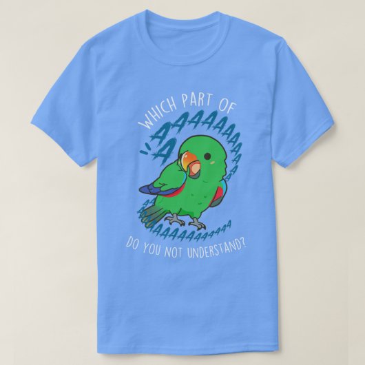 Male Eclectus Parrot Aaaa T-Shirt (Design vorne)