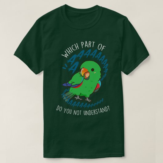 Male Eclectus Parrot Aaaa T-Shirt (Design vorne)