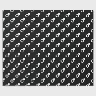 male gender symbol black white geschenkpapier