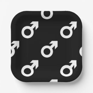 male gender symbol black white pappteller