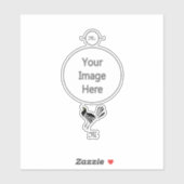 Male Grackle Black Bird Aufkleber (Blatt)