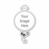 Male Grackle Black Bird Aufkleber (Vorderseite)