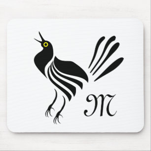 Male Grackle Black Bird Mousepad