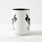 Male Grackle Black Bird Tasse (Zentrum)