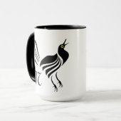 Male Grackle Black Bird Tasse (Vorderseite Links)