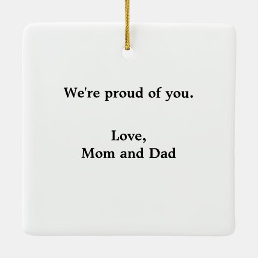 Male Grad Gown Green und Gold Ornament (Rückseite)