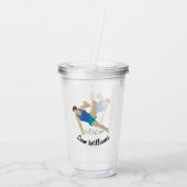 Male Gymnast Acryltrinkbecher (Rückseite)