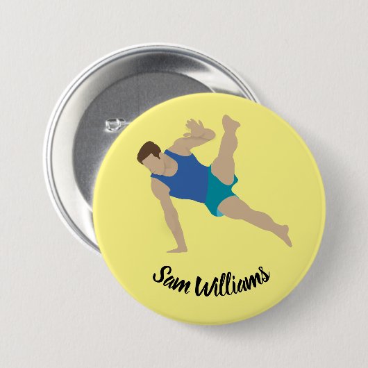 Male Gymnast Button (Vorne & Hinten)