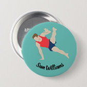 Male Gymnast Button (Vorne & Hinten)