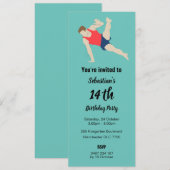 Male Gymnast Einladung (Vorne/Hinten)