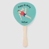 Male Gymnast Fächer (Vorderseite)