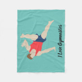 Male Gymnast Fleecedecke (Vorderseite)