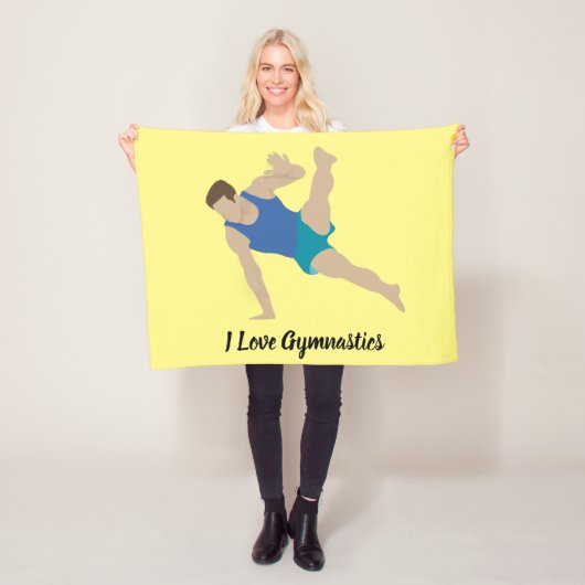 Male Gymnast Fleecedecke (Beispiel)