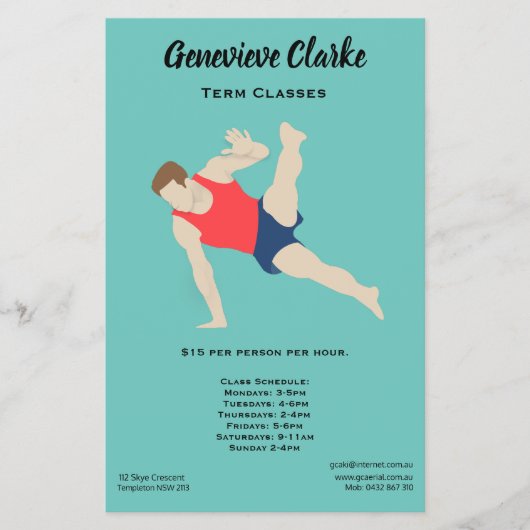 Male Gymnast Flyer (Vorne)