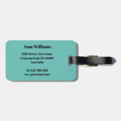 Male Gymnast Gepäckanhänger (Rückseite horizontal)