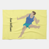 Male Gymnast Geschirrtuch (Horizontal)