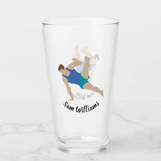 Male Gymnast Glas (Rückseite)