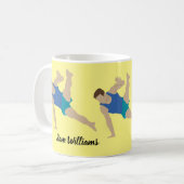 Male Gymnast Kaffeetasse (Vorderseite Links)