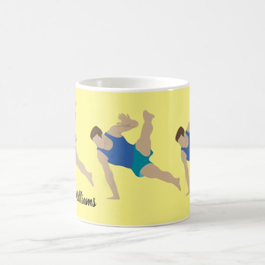 Male Gymnast Kaffeetasse (Mittel)