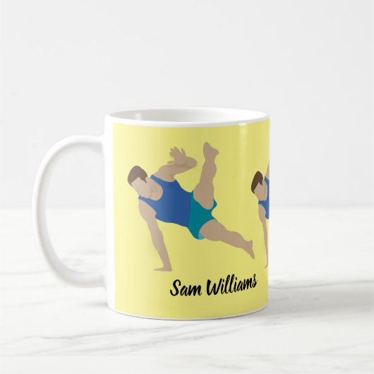 Male Gymnast Kaffeetasse (Links)