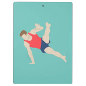 Male Gymnast Klemmbrett (Rückseite)