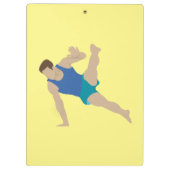 Male Gymnast Klemmbrett (Rückseite)
