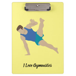 Male Gymnast Klemmbrett