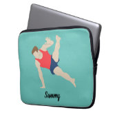 Male Gymnast Laptopschutzhülle (Vorderseite Links)
