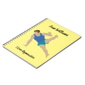 Male Gymnast Notizblock (Linke Seite)