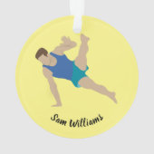 Male Gymnast Ornament (Rückseite)