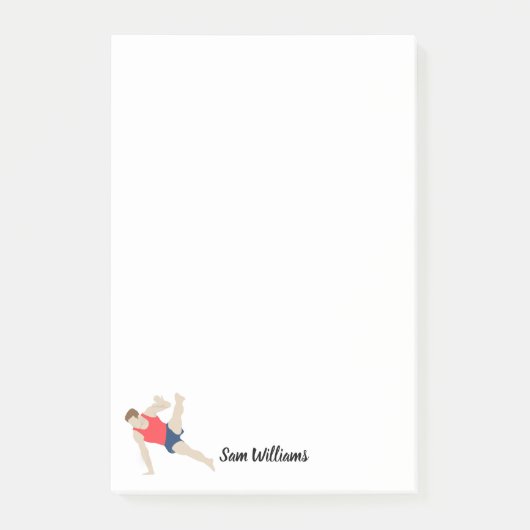 Male Gymnast Post-it Klebezettel (Vorderseite)