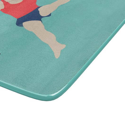 Male Gymnast Schneidebrett (Ecke)