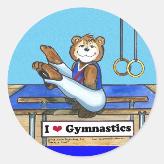 Male Gymnast Stickers (Vorderseite)