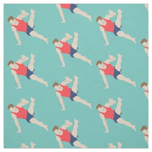 Male Gymnast Stoff (Muster)