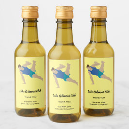 Male Gymnast Weinetikett