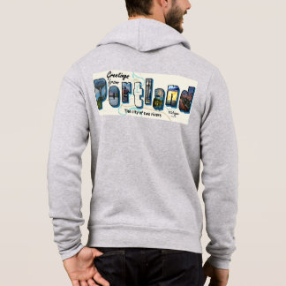 Male Hoodie Greetings von Portland