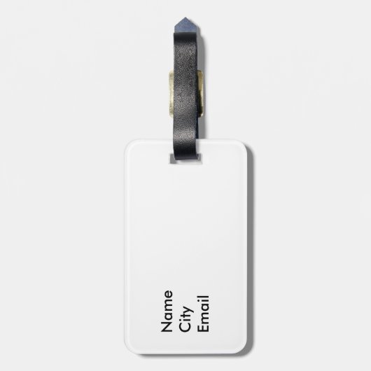 Male Koala Personalize Gepäckanhänger (Rückseite vertikal)