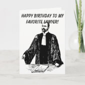 Male Lawyer Birthday Karte (Vorderseite)