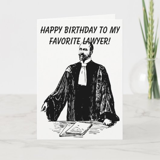 Male Lawyer Birthday Karte (Vorderseite)