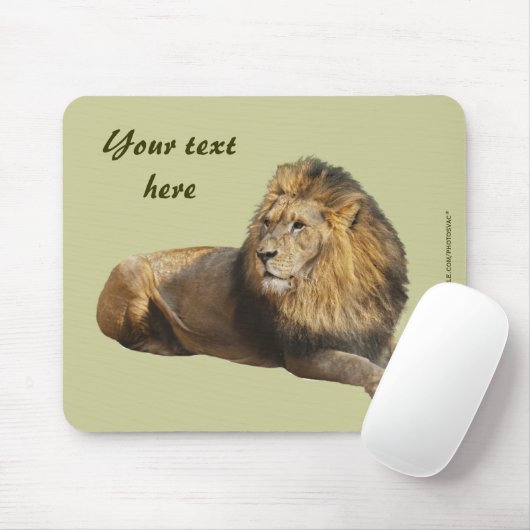 Male Lion Mousepad (Mit Mouse)