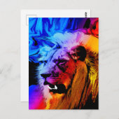 Male Lion Safari Postkarte (Vorne/Hinten)