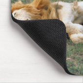 Male Lion Stretching Mousepad (Ecke)