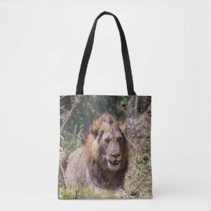 Male Lion Tote Bag Tasche