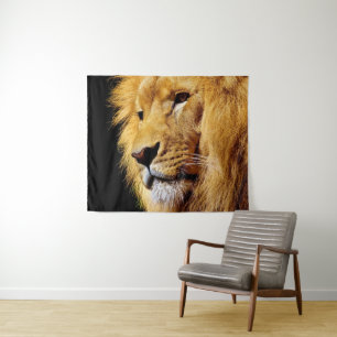 Male Lion Wandteppich
