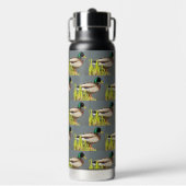 Male Mallard Duck Pattern Trinkflasche (Vorderseite)