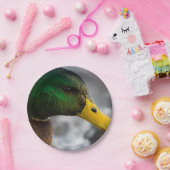 Male Mallard Portrait Pappteller (Party)